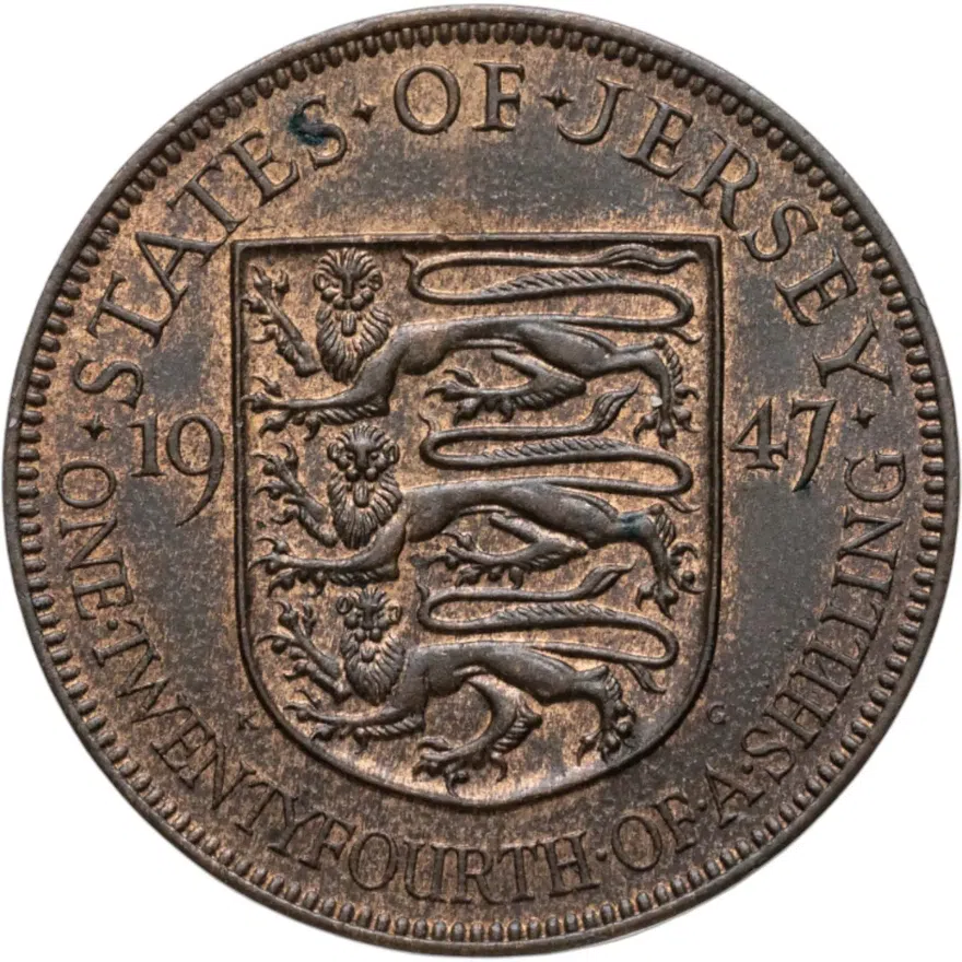 Джерси 1/24 шиллинга (shilling) 1947, реверс