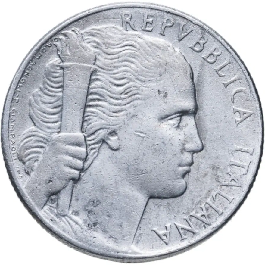 Италия 5 лир (lire) 1949