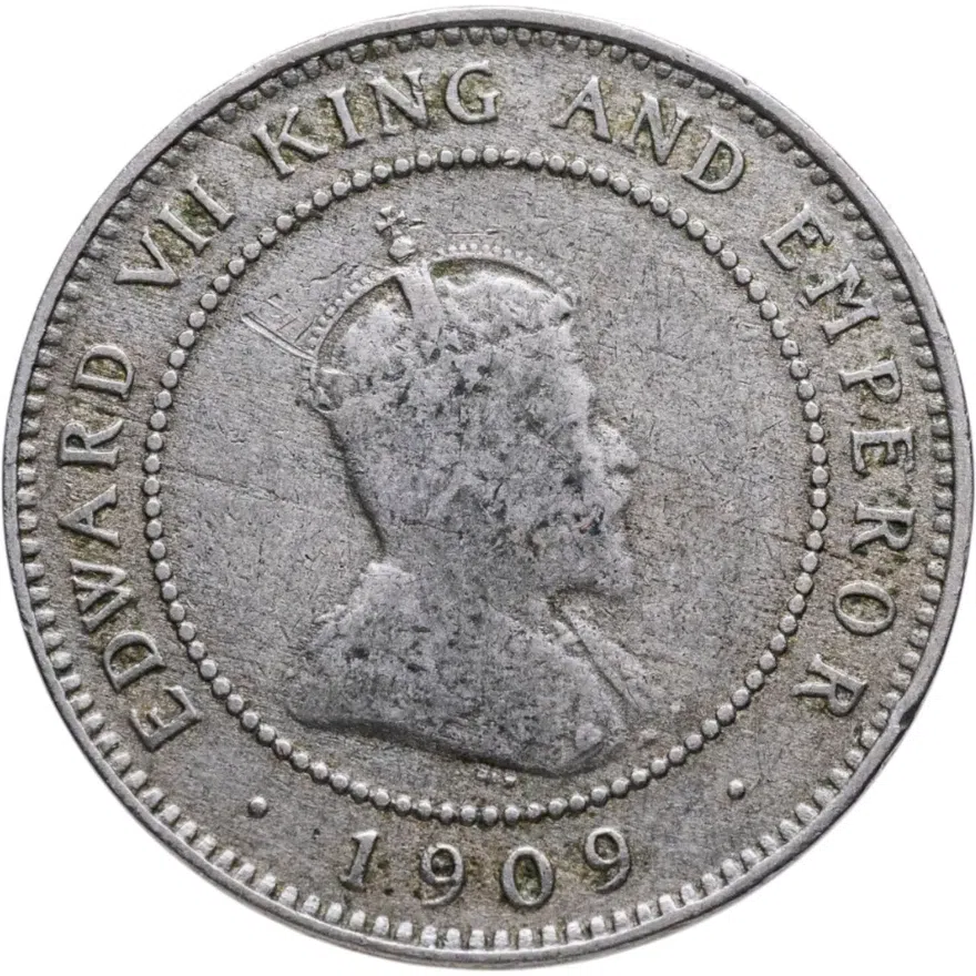 Ямайка 1/2 пенни (penny) 1909