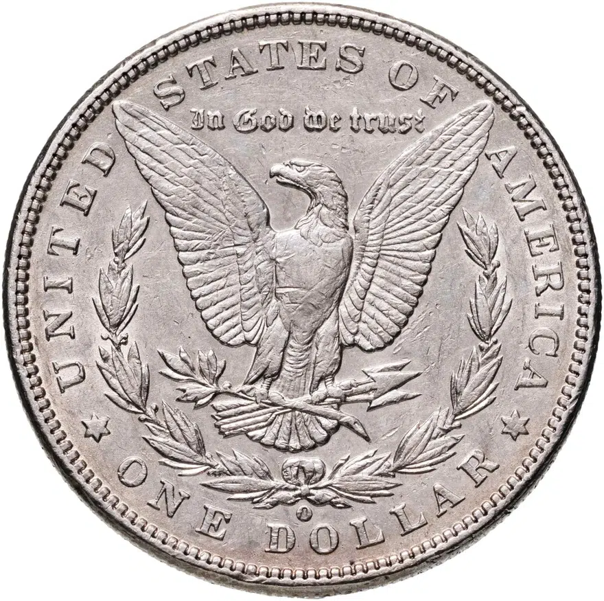 США 1 доллар (dollar) 1899 O Доллар Моргана знак монетного двора: "O" - Новый Орлеан, реверс