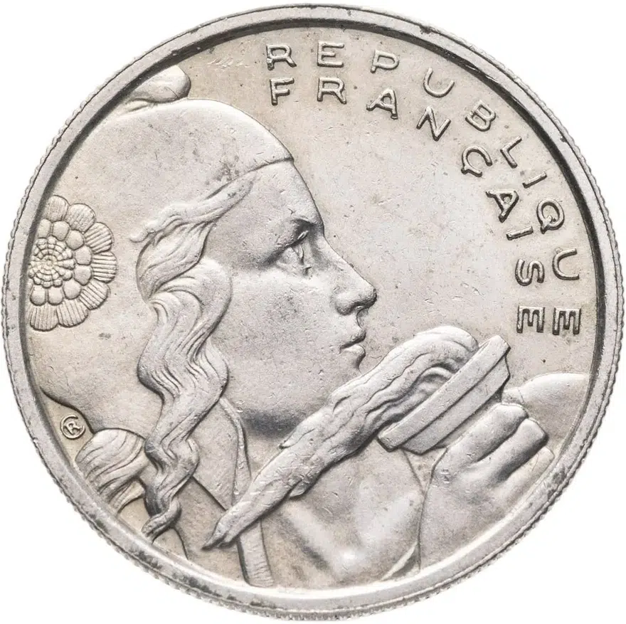 Франция 100 франков (francs) 1955   без обозначения монетного двора