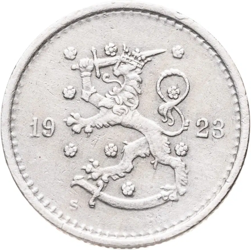 Финляндия 50 пенни (pennia) 1923, реверс