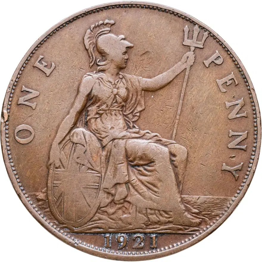 Великобритания 1 пенни (penny) 1921