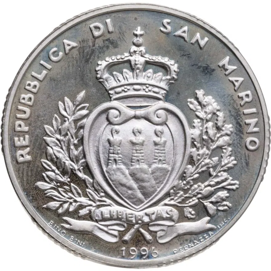 Сан-Марино 10000 лир 1996 "Евро", аверс