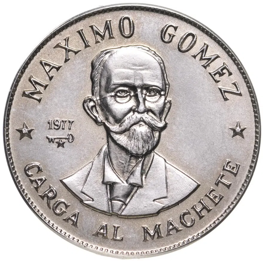 Куба 1 песо 1977 "Максимо Гомес"