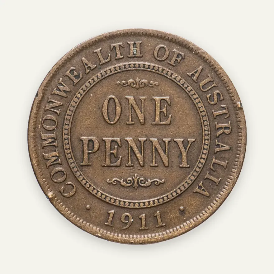 Австралия 1 пенни (penny) 1911, реверс