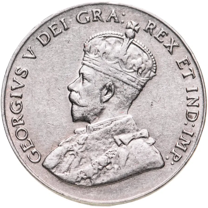 Канада 5 центов (cents) 1929, реверс