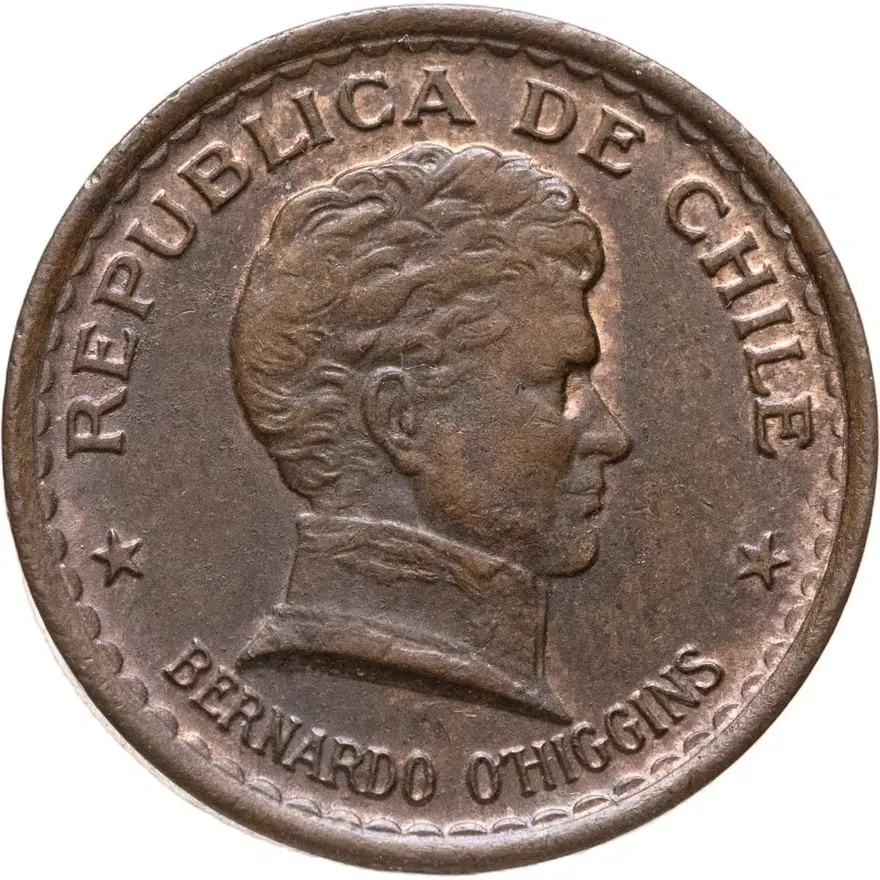 Чили 20 сентаво (centavos) 1946, реверс