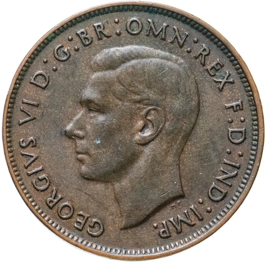 Австралия 1 пенни (penny) 1939, реверс