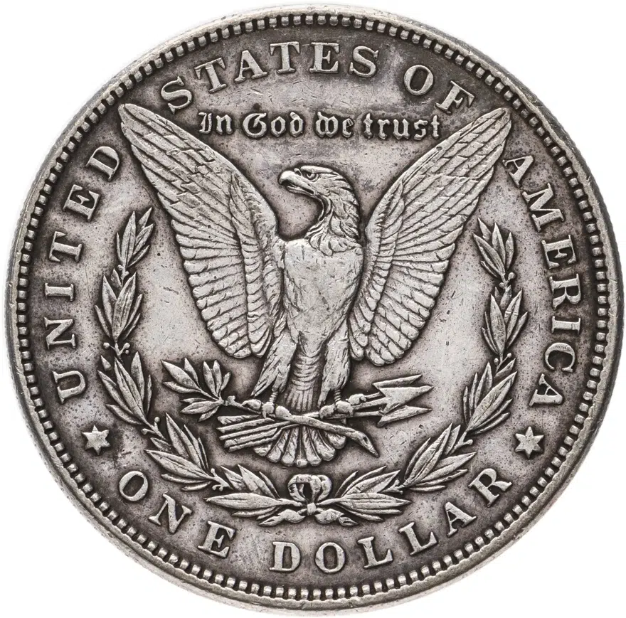 США 1 доллар (dollar) 1898  Доллар Моргана Без отметки монетного двора, реверс