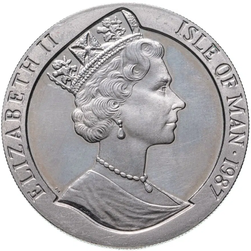 Остров Мэн 1 крона (crown) 1987  200 лет Конституции США, реверс