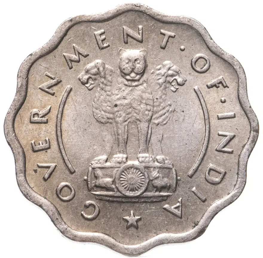 Индия 1 анна (anna) 1954