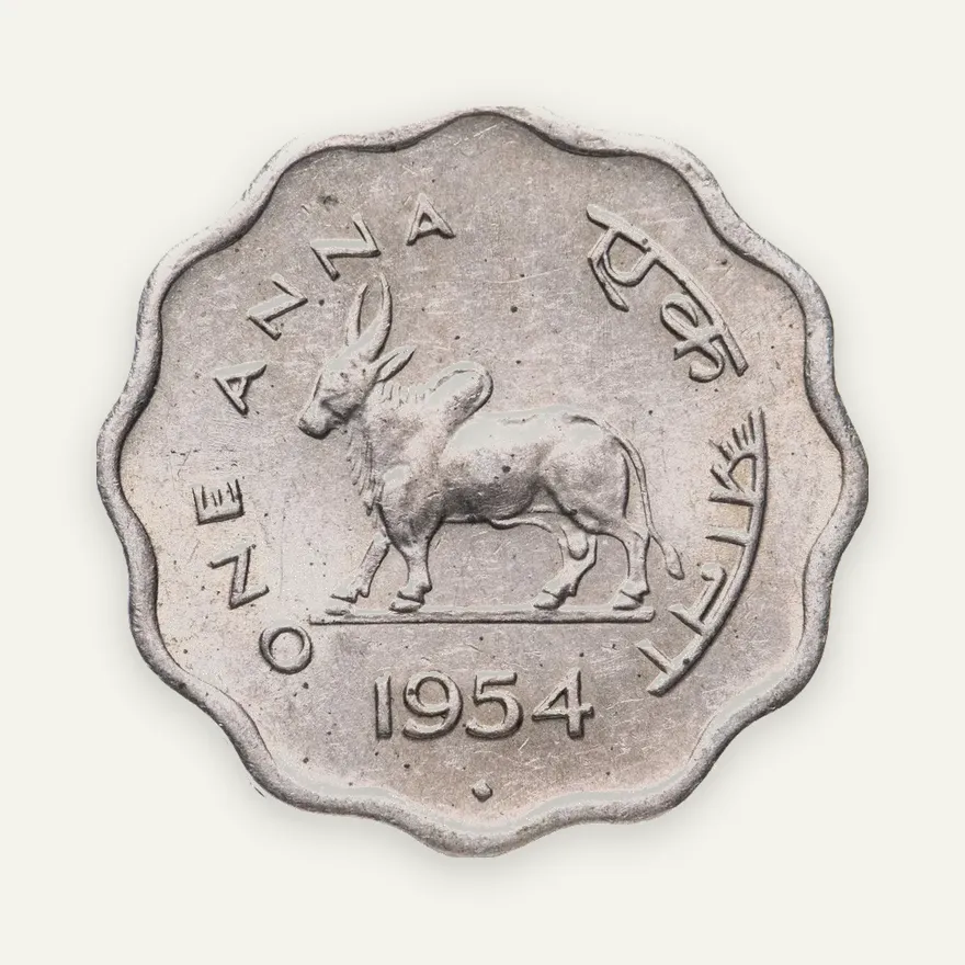 Индия 1 анна (anna) 1954, реверс
