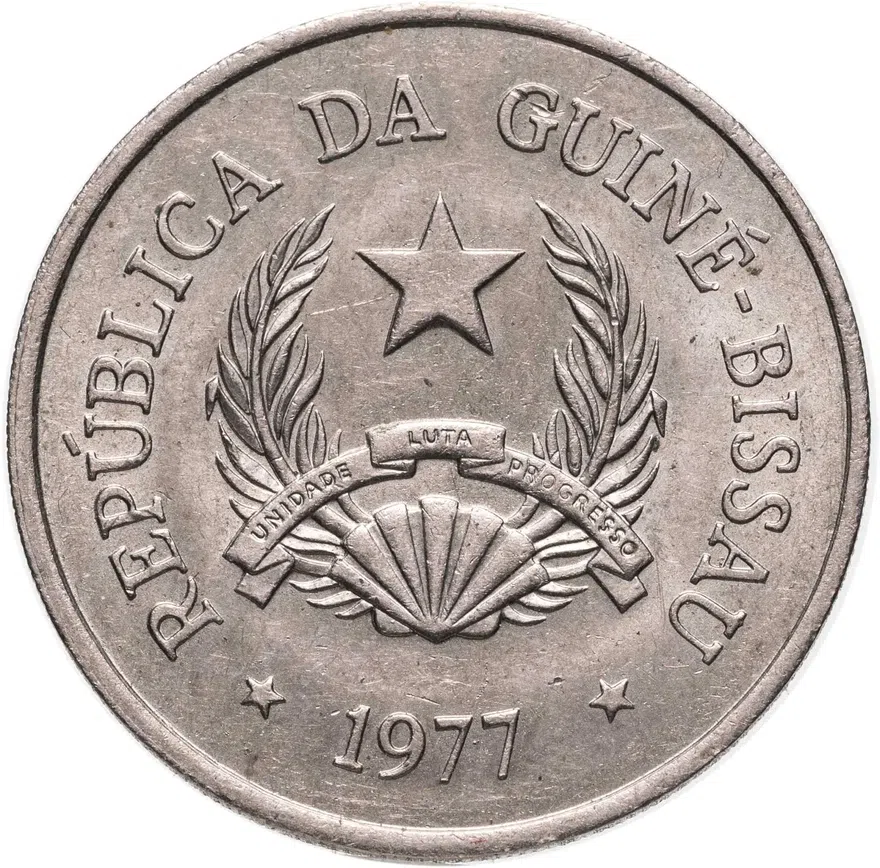 Гвинея-Бисау 5 песо (pesos) 1977, реверс