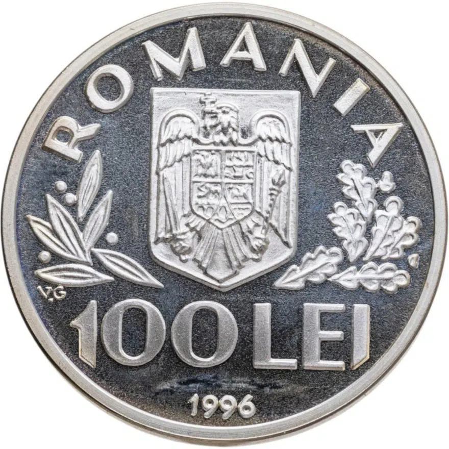 Румыния 100 леев (lei) 1996  Международный продовольственный саммит в Риме, реверс