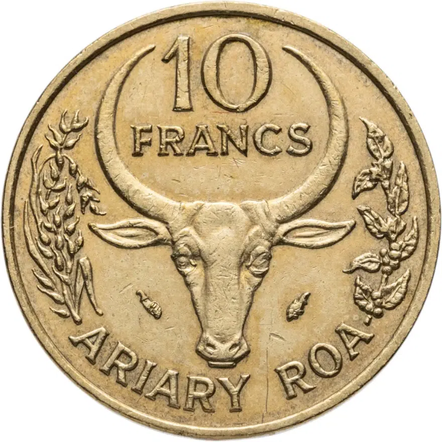 Мадагаскар 10 франков (francs) 1984, реверс