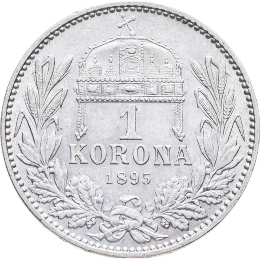 Венгрия 1 крона (crown) 1895, реверс