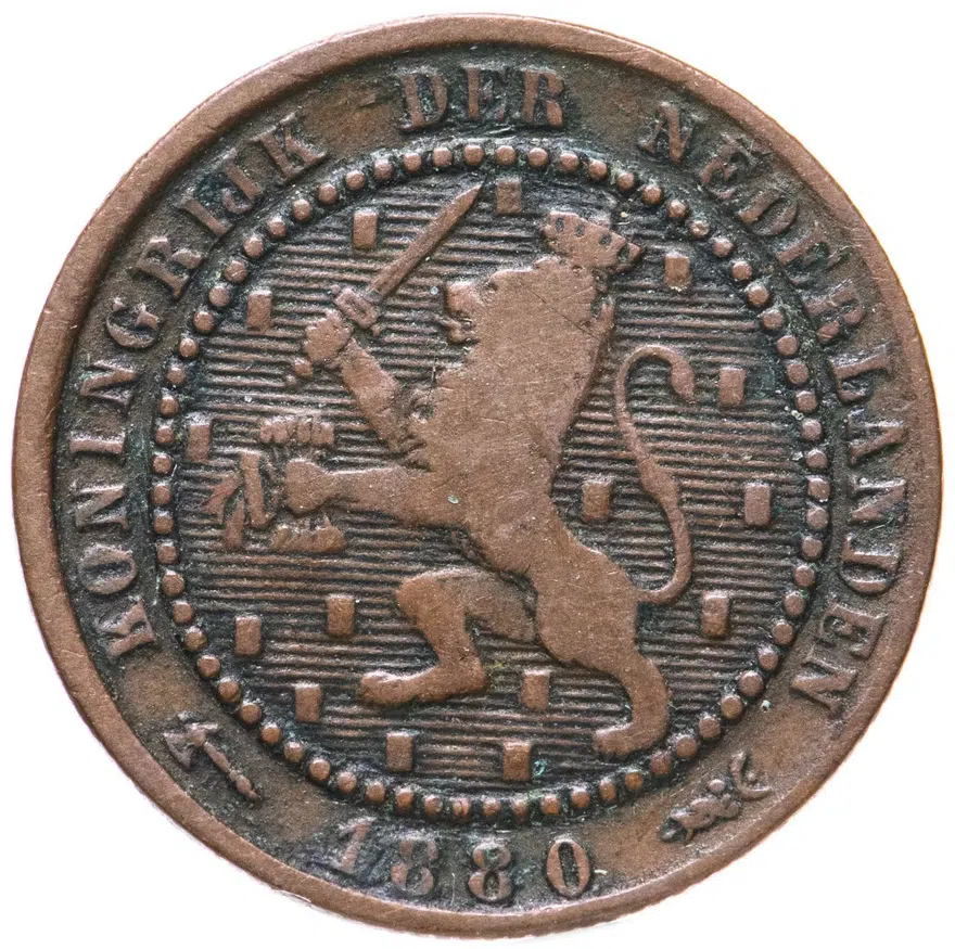 Нидерланды 1 цент (cent) 1880