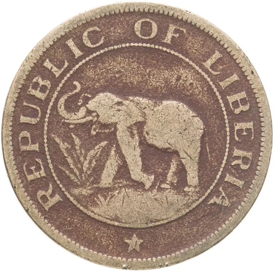 Либерия 2 цента (cents) 1937
