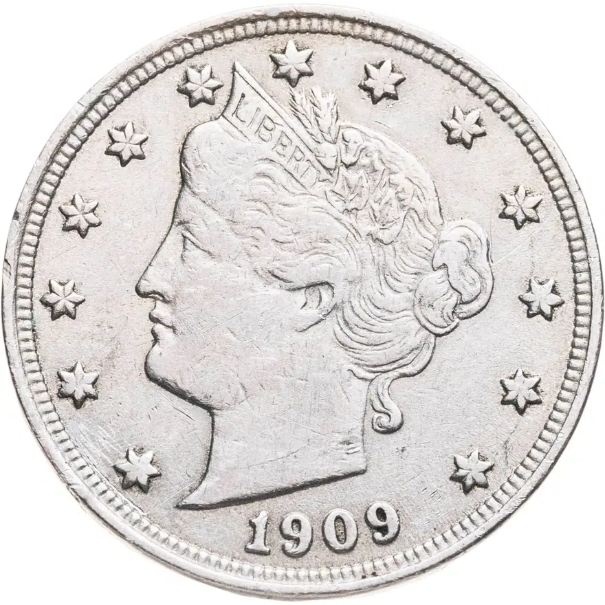 США 5 центов (cents) 1909 Liberty Nickel