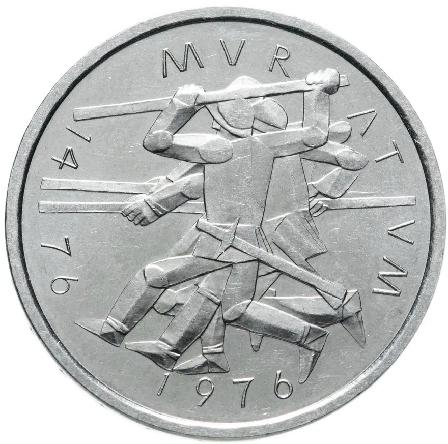 Швейцария 5 франков 1976 "500 лет битве при Муртене"