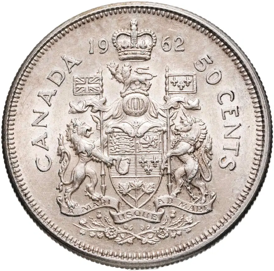 Канада 50 центов (cents) 1962