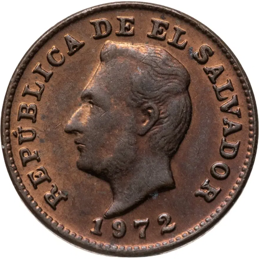 Сальвадор 1 сентаво (centavo) 1972