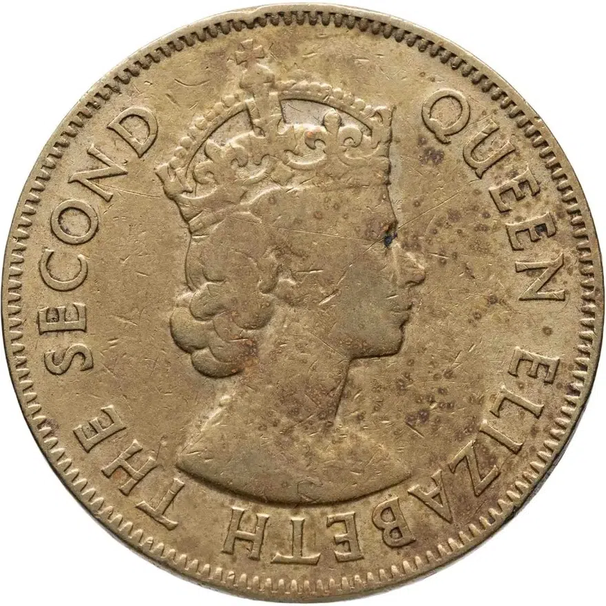 Ямайка 1 пенни (penny) 1959, реверс