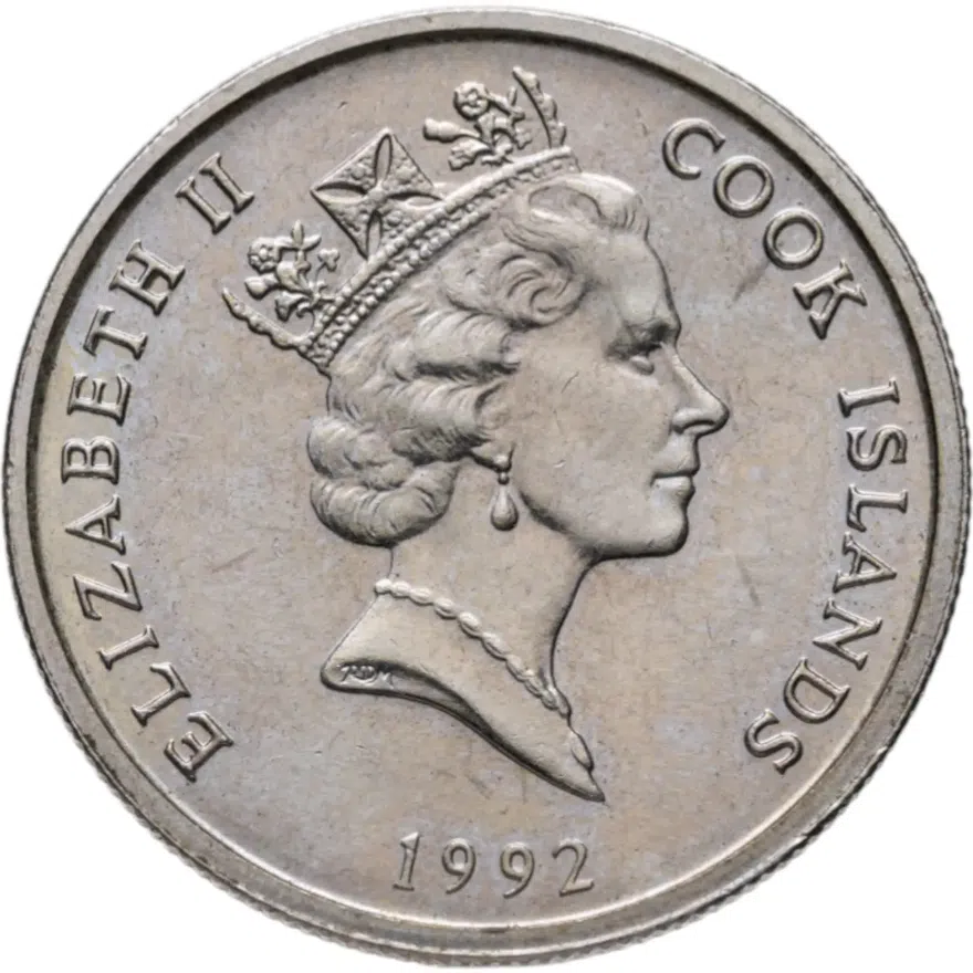 Острова Кука 5 центов (cents) 1992