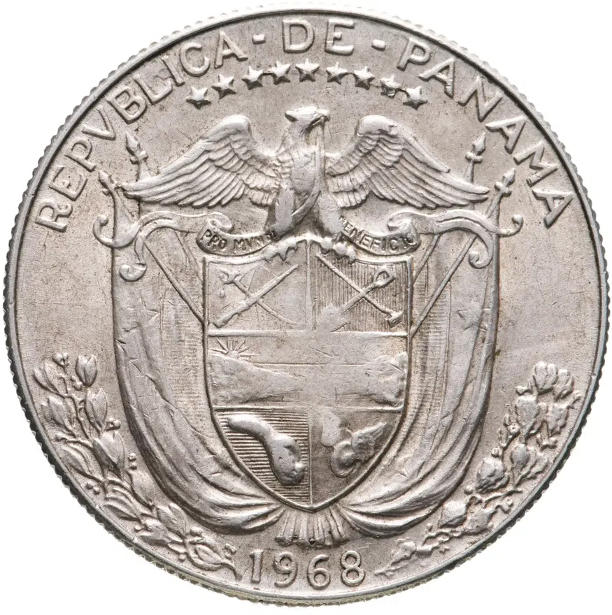 Панама 1/2 бальбоа (balboa) 1968, реверс