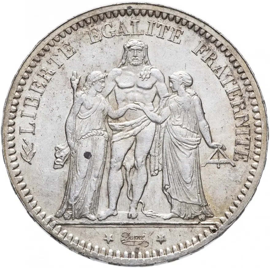 Франция 5 франков 1873 A