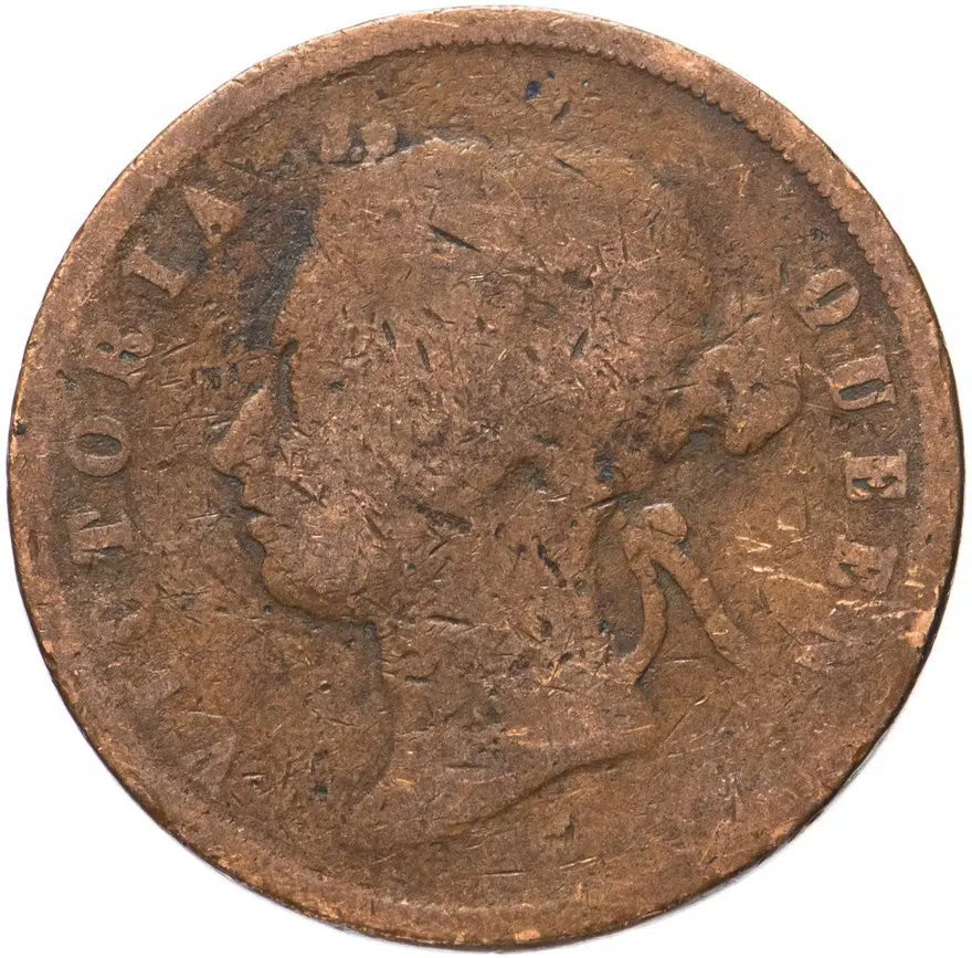 Стрейтс Сетлментс 1 цент (cent) 1878