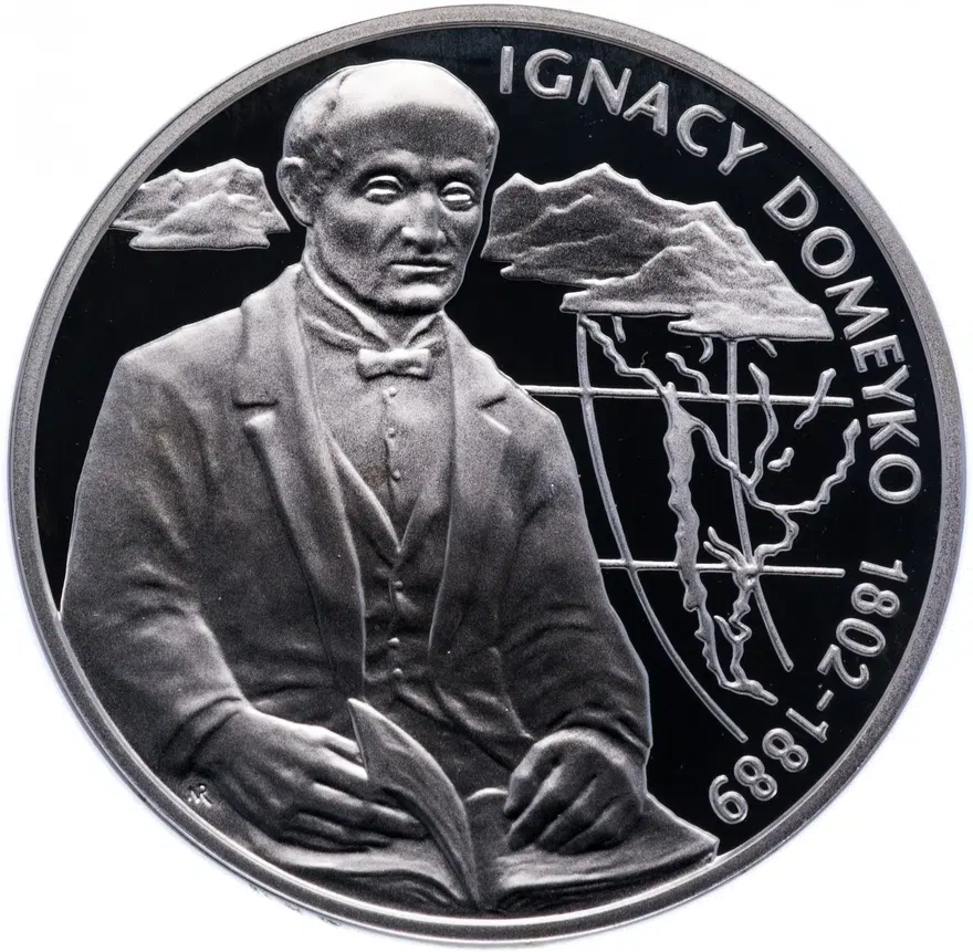 Польша 10 злотых (zlotych) 2007 "Польские путешественники - Игнацы Домейко (1802-1889)", реверс