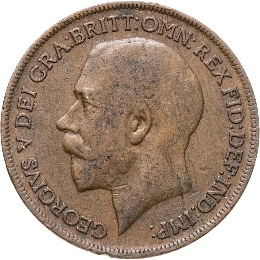 Великобритания 1 пенни (penny) 1920, реверс