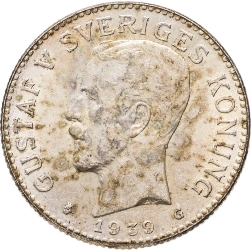 Швеция 2 кроны (kronor) 1939