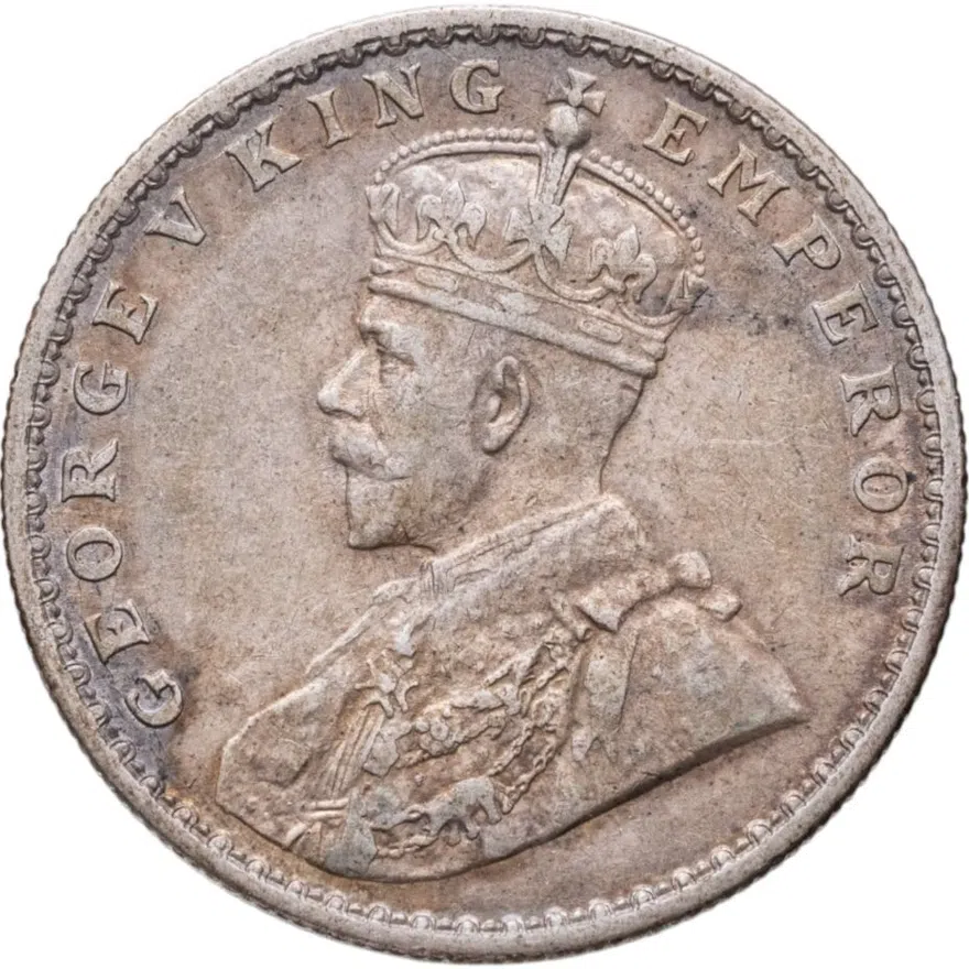 Индия (Британская) 1 рупия (rupee) 1914   без обозначения монетного двора