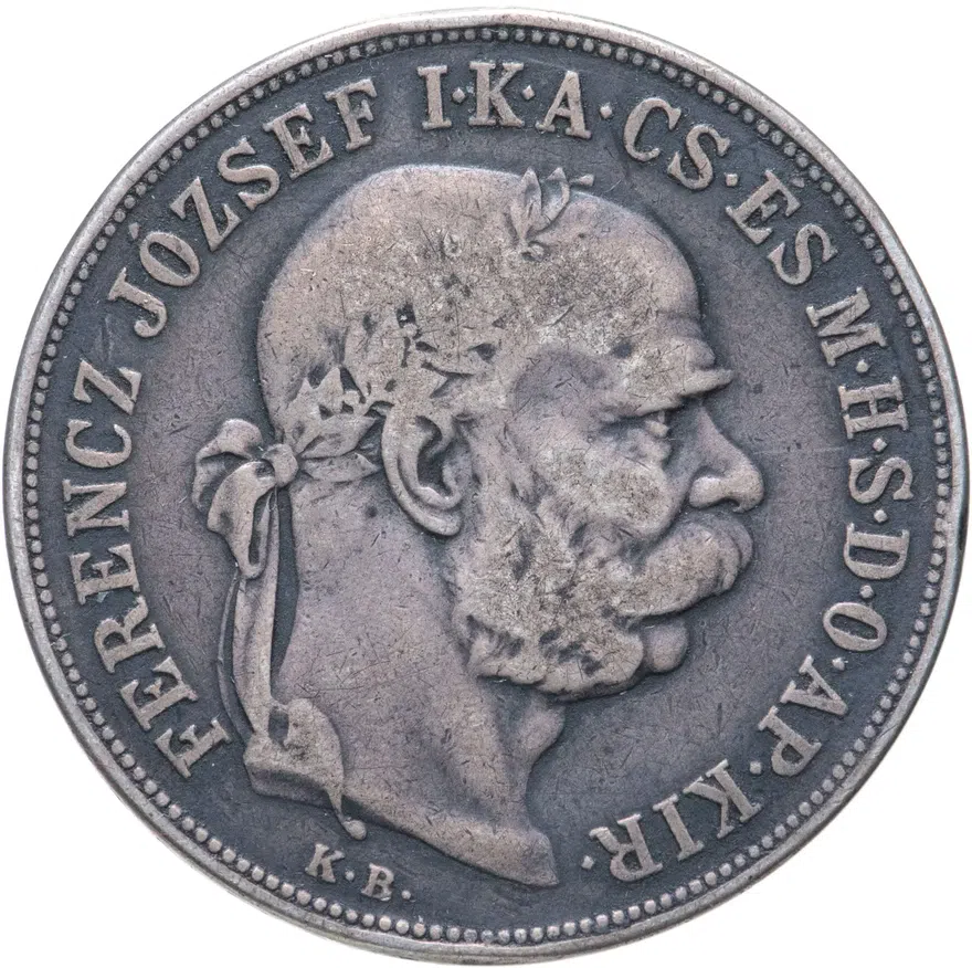 Австро-Венгрия 5 крон (korona) 1900 для Венгрии, реверс