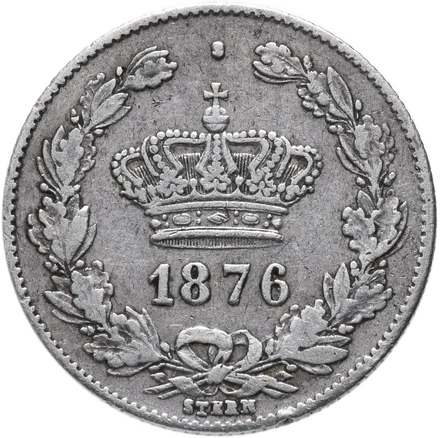 Румыния 50 бань (bani) 1876