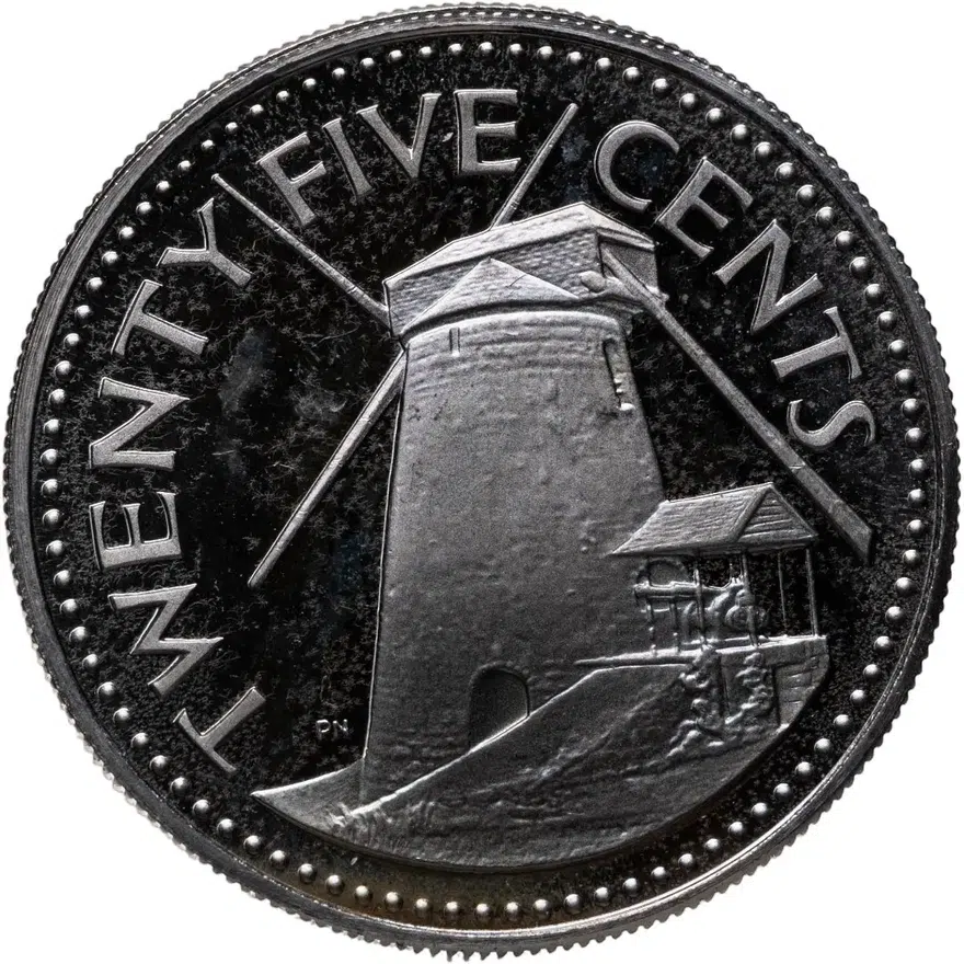 Барбадос 25 центов (cents) 1974