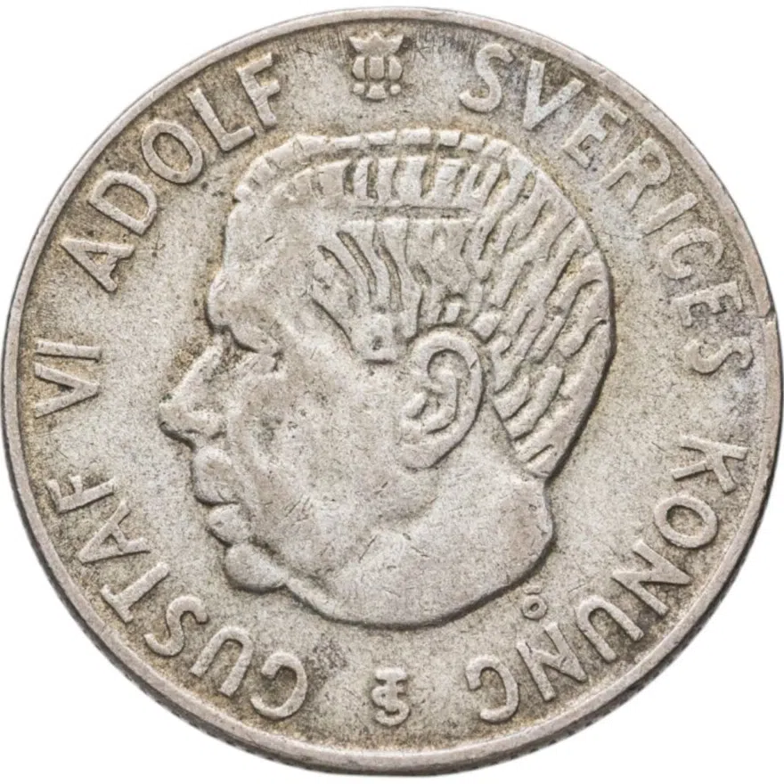 Швеция 1 крона (crown) 1958, реверс