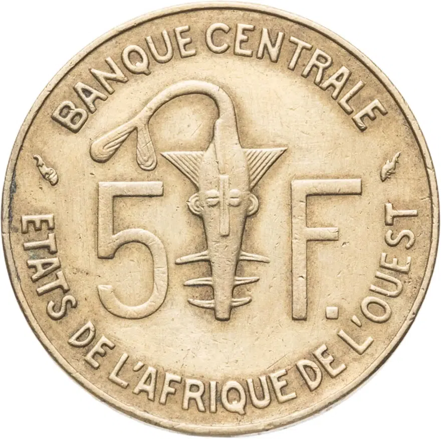 Западная Африка (BCEAO) 5 франков (francs) 1976
