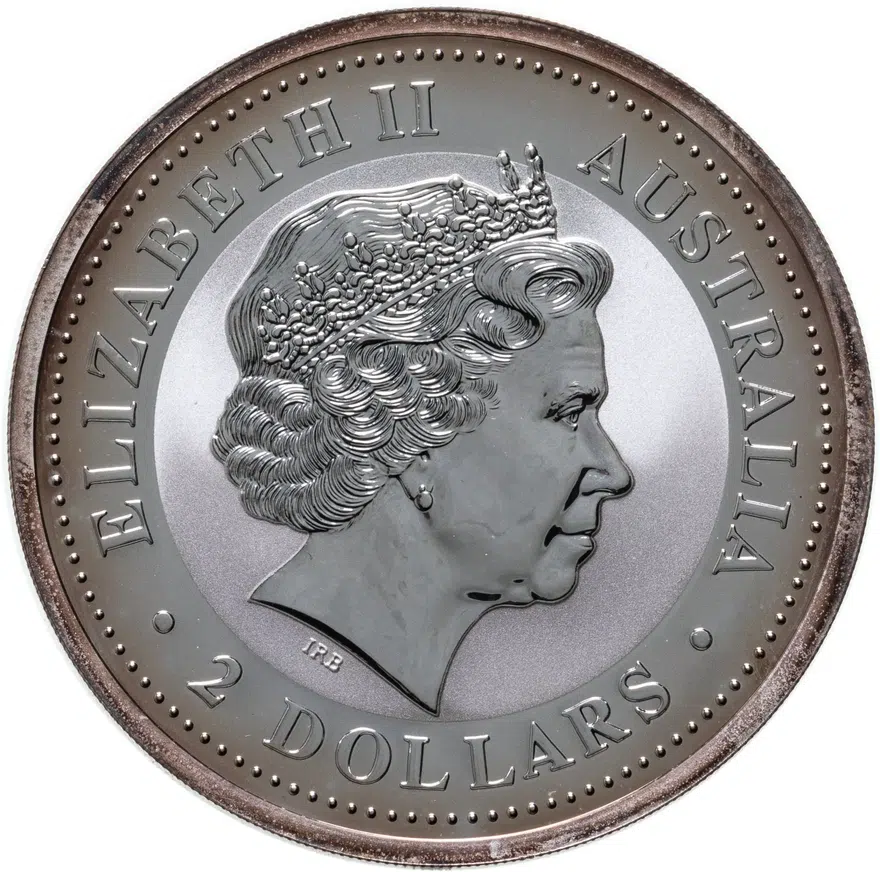 Австралия 2 доллара (dollars) 2005 Восточный календарь - Год Петуха, Цветное покрытие, реверс