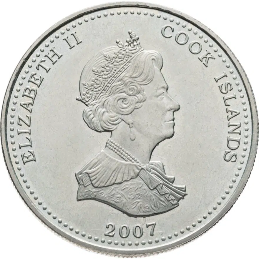 Острова Кука 1 доллар (dollar) 2007 Англия ждёт, что каждый выполнит свой долг - гибель Нельсона, реверс