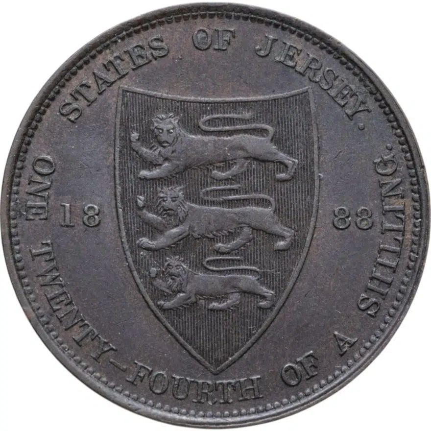 Джерси 1/24 шиллинга (shilling) 1888