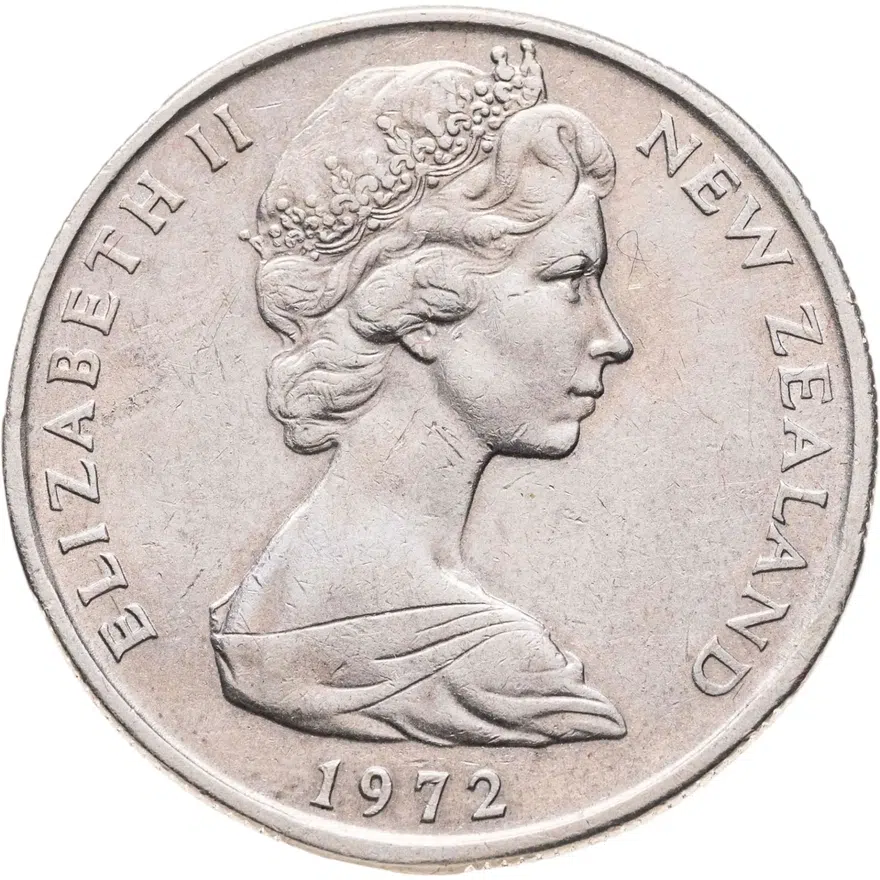 Новая Зеландия 50 центов (cents) 1972, реверс