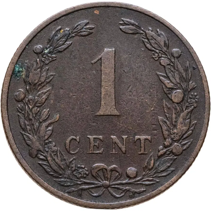 Нидерланды 1 цент (cent) 1901  KONINKRIJK DER NEDERLANDEN