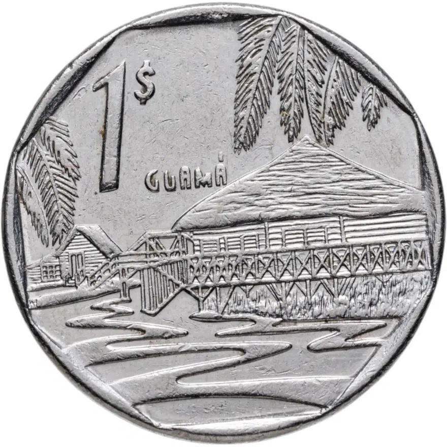 Куба 1 песо (peso) 2000, аверс