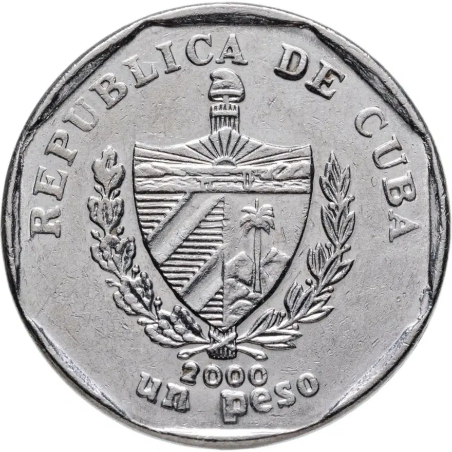 Куба 1 песо (peso) 2000, реверс