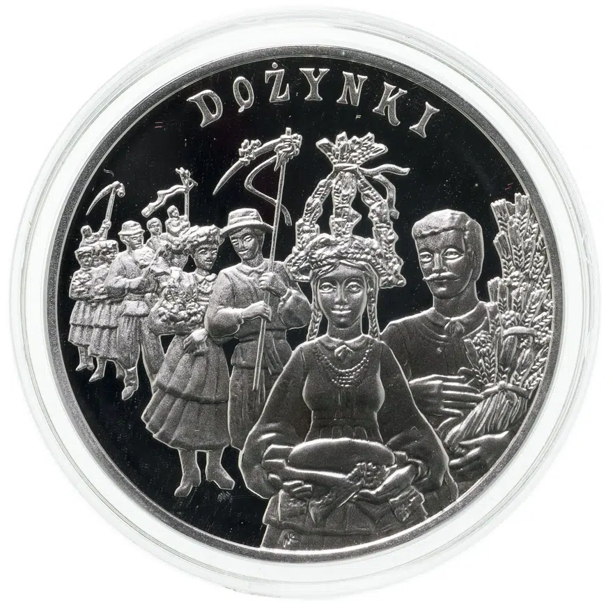 Польша 20 злотых (zlotych) 2004  Ритуалы Польши - Праздник урожая, реверс