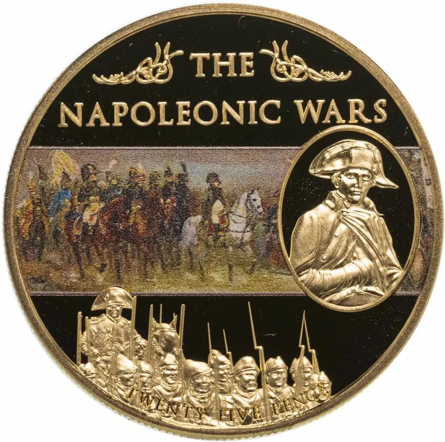 Остров Святой Елены 25 пенсов (pence) 2013  Наполеоновские войны - Битва при Йене и Ауэрштедте